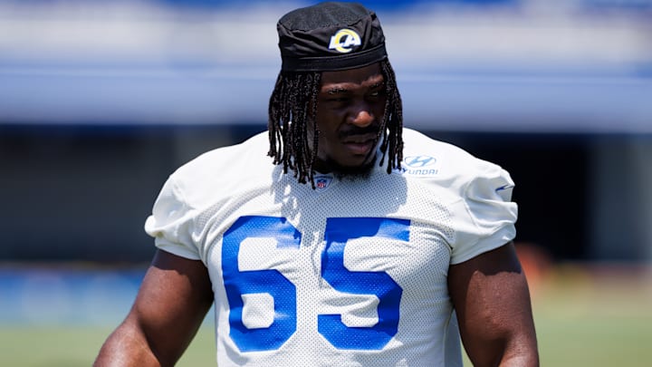 Los Angeles Rams OTA Offseason Workout, DT David Olajiga