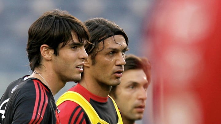 Kaka with Maldini Kaka with Maldini