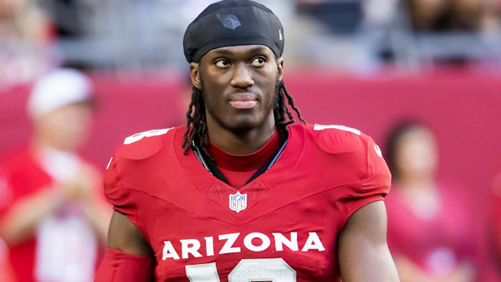 Arizona Cardinals wide receiver Marvin Harrison Jr. (18) against the San Francisco 49ers at State Farm Stadium.