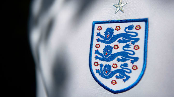 The England International Badge on their Home Shirt