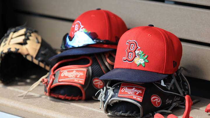 Mar 2, 2026; Dunedin, Florida, USA; A detail view of Boston Red Sox hats and gloves during the first inning against the Boston Red Sox at TD Ballpark. Mandatory Credit: Kim Klement Neitzel-Imagn Images
Mar 2, 2026; Dunedin, Florida, USA; A detail view of Boston Red Sox hats and gloves during the first inning against the Boston Red Sox at TD Ballpark. Mandatory Credit: Kim Klement Neitzel-Imagn Images