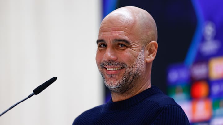 Pep Guardiola was in jovial mood in his latest new conference
