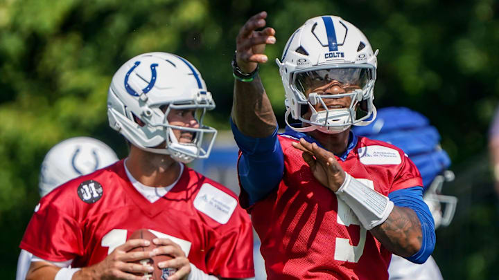 The Colts still have not named a starting quarterback between Daniel Jones and Anthony Richardson.