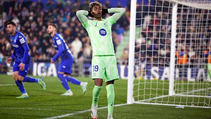 Lamine Yamal teve atuação discreta contra o Getafe