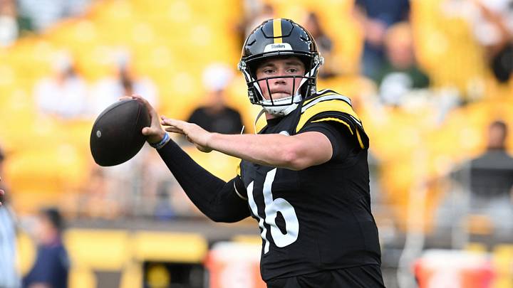 Aug 13, 2026; Pittsburgh, Pennsylvania, USA; Pittsburgh Steelers quarterback Drew Allar warms up for a pre-season game against the Green Bay Packers at Acrisure Stadium. Mandatory Credit: Barry Reeger-Imagn Images Aug 13, 2026; Pittsburgh, Pennsylvania, USA; Pittsburgh Steelers quarterback Drew Allar warms up for a pre-season game against the Green Bay Packers at Acrisure Stadium. Mandatory Credit: Barry Reeger-Imagn Images