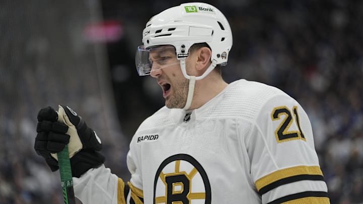 James Van Riemsdyk is one of three Bruins who are struggling to find a job. 