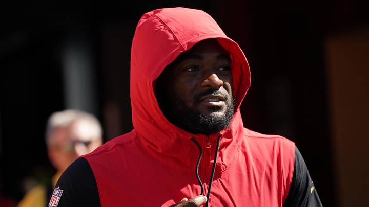 Sep 9, 2024; Santa Clara, California, USA;  San Francisco 49ers wide receiver Brandon Aiyuk (11) enters the field before a game against the New York Jets at Levi's Stadium. Mandatory Credit: David Gonzales-Imagn Images