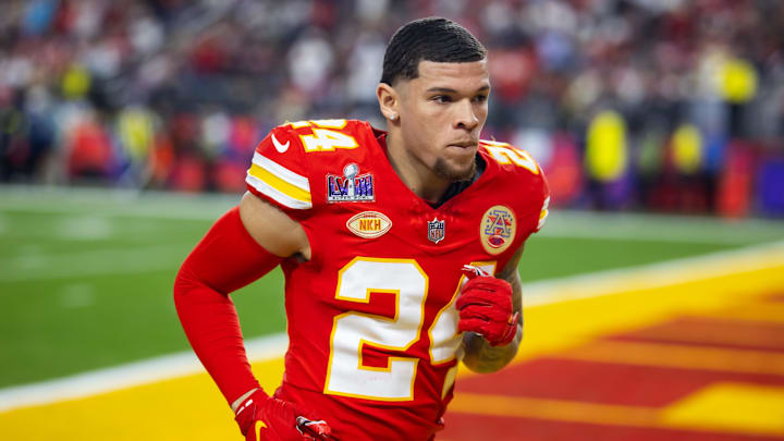 Kansas City Chiefs wide receiver Skyy Moore is doubtful for Super Bowl LIX.