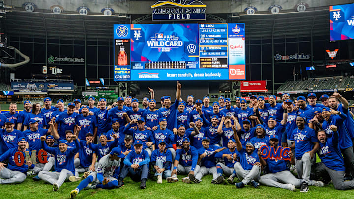 The New York Mets defeat the Milwaukee Brewers in Game 3 of National League Wild Card Series on Thursday, October 3, 2024, at American Family Field in Milwaukee, WI.