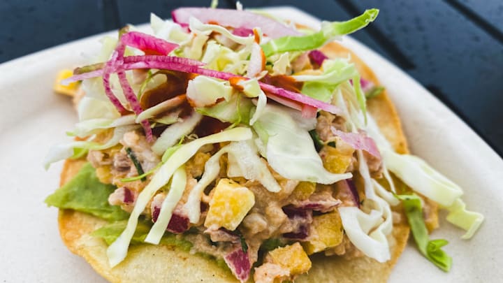 Tostada de Longosta at 2024 Epcot Festival of the Arts