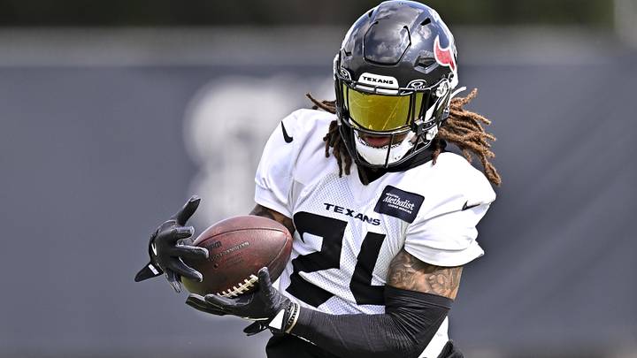 Jun 10, 2026; Houston, Texas, USA; Houston Texans cornerback Derek Stingley Jr. (24) participates during the team’s minicamp at Houston Methodist Training Center. Mandatory Credit: Maria Lysaker-Imagn Images Jun 10, 2026; Houston, Texas, USA; Houston Texans cornerback Derek Stingley Jr. (24) participates during the team’s minicamp at Houston Methodist Training Center. Mandatory Credit: Maria Lysaker-Imagn Images
