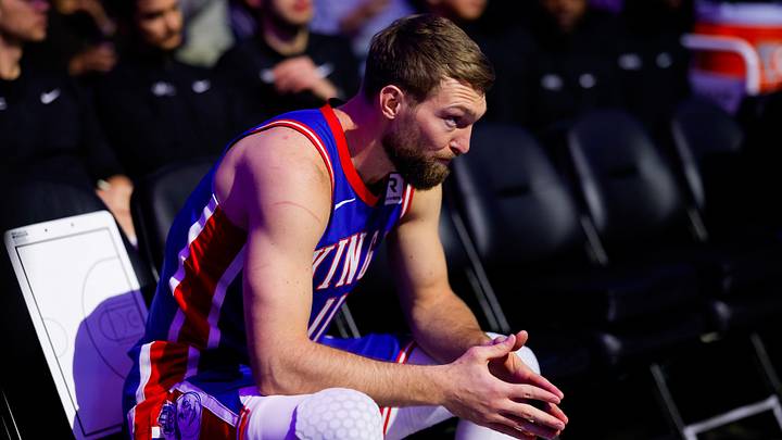 Feb 21, 2025; Sacramento, California, USA; Sacramento Kings forward Domantas Sabonis (11) during player introductions before the game against the Golden State Warriors at Golden 1 Center. Mandatory Credit: Sergio Estrada-Imagn Images Feb 21, 2025; Sacramento, California, USA; Sacramento Kings forward Domantas Sabonis (11) during player introductions before the game against the Golden State Warriors at Golden 1 Center. Mandatory Credit: Sergio Estrada-Imagn Images