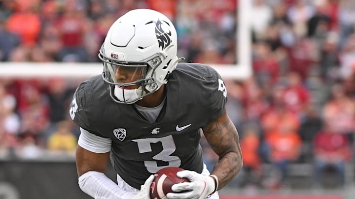 Sep 23, 2023; Pullman, Washington, USA; Washington State Cougars wide receiver Josh Kelly (3)