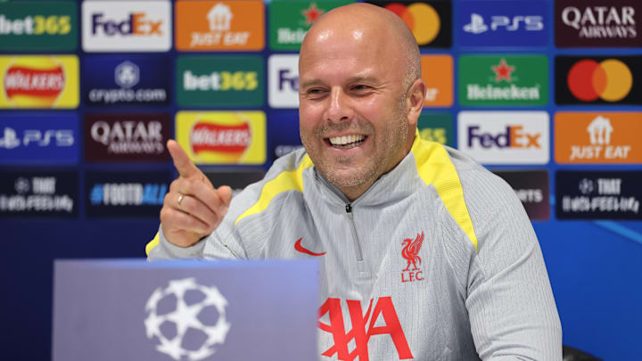 Liverpool FC Training Session And Press Conference - UEFA Champions League 2024/25 League Phase MD2