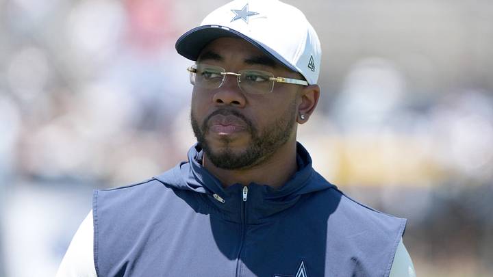 Dallas Cowboys defensive coordinator Christian Parker at training camp at River Ridge Playing Fields. Dallas Cowboys defensive coordinator Christian Parker at training camp at River Ridge Playing Fields.