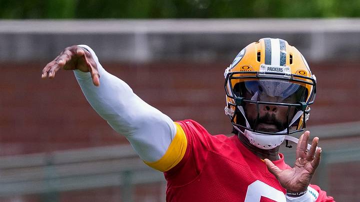 Green Bay Packers quarterback Tyrod Taylor (6) passes the ball during practice on Wednesday, May 26, 2026, at Ray Nitschke Field in Ashwaubenon, Wis.
Tork Mason/USA TODAY NETWORK-Wisconsin Green Bay Packers quarterback Tyrod Taylor (6) passes the ball during practice on Wednesday, May 26, 2026, at Ray Nitschke Field in Ashwaubenon, Wis.
Tork Mason/USA TODAY NETWORK-Wisconsin