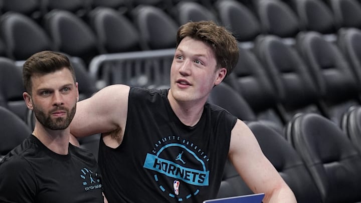 Kon Knueppel ahead of a history-making performance against the Knicks. Kon Knueppel ahead of a history-making performance against the Knicks.