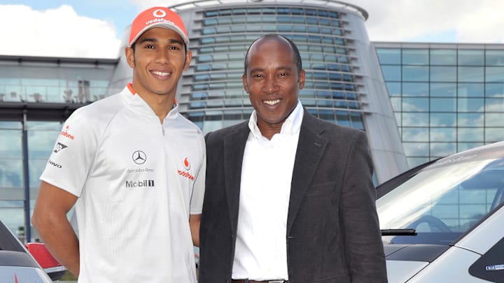 Lewis Hamilton y su padre Anthony, quien fue su manager hasta el año 2010