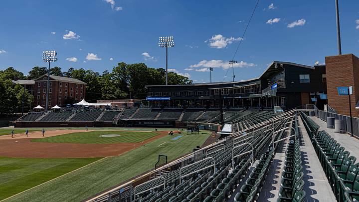 Jun 7, 2024; Chapel Hill, NC, USA; Boshamer Stadium prior to the North Carolina Tar Heels and West Virginia Mountaineers playing in the DI Baseball Super Regional.  Mandatory Credit: Jeffrey Camarati-Imagn Images
