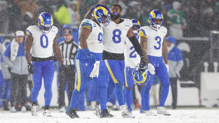 NFC Divisional Playoffs: Los Angeles Rams Kobie Turner, Jared Verse v Philadelphia Eagles