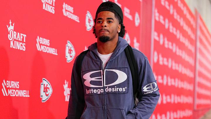 Aug 15, 2026; Kansas City, Missouri, USA; Kansas City Chiefs cornerback Mansoor Delane (5) arrives prior to a game against the Los Angeles Rams at at Arrowhead Stadium. Mandatory Credit: Jay Biggerstaff-Imagn Images Aug 15, 2026; Kansas City, Missouri, USA; Kansas City Chiefs cornerback Mansoor Delane (5) arrives prior to a game against the Los Angeles Rams at at Arrowhead Stadium. Mandatory Credit: Jay Biggerstaff-Imagn Images