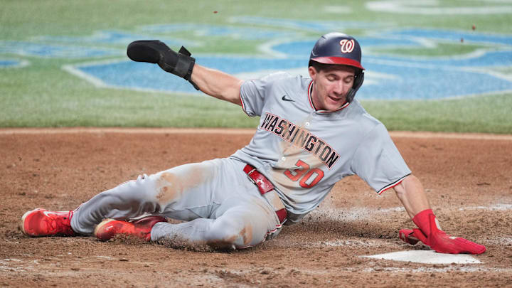 Washington Nationals center fielder Jacob Young Washington Nationals center fielder Jacob Young