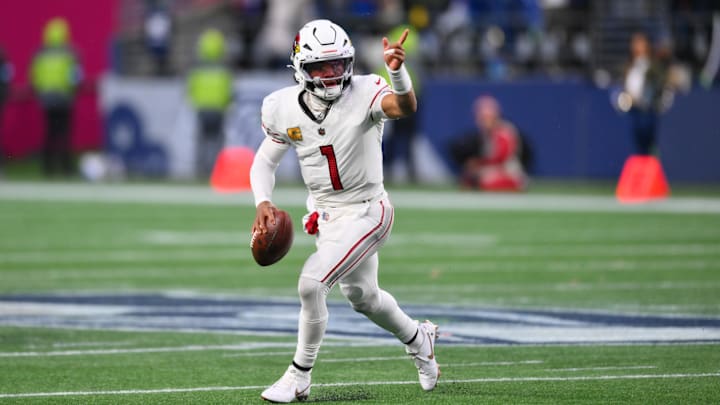 Nov 24, 2024; Seattle, Washington, USA; Seattle Seahawks wide receiver Laviska Shenault Jr. (1) looks to pass the ball against the Seattle Seahawks during the second half at Lumen Field. Mandatory Credit: Steven Bisig-Imagn Images
