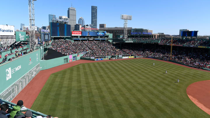Mar 30, 2023; Boston, Massachusetts, USA; A general view of Fenway Park before a game between the Boston Red Sox and the Baltimore Orioles. Mandatory Credit: Eric Canha-USA TODAY Sports
