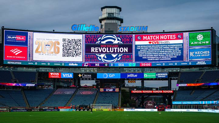 Oct 10, 2026; Foxborough, Massachusetts, USA; Before the start of the game against the New England Revolution and Seattle Sounders FC at Gillette Stadium. Mandatory Credit: David Butler II-Imagn Images Oct 10, 2026; Foxborough, Massachusetts, USA; Before the start of the game against the New England Revolution and Seattle Sounders FC at Gillette Stadium. Mandatory Credit: David Butler II-Imagn Images