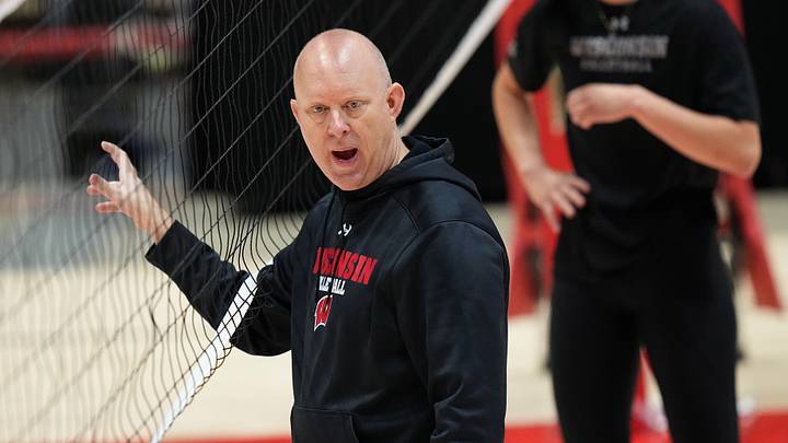 Wisconsin head coach Kelly Sheffield.
