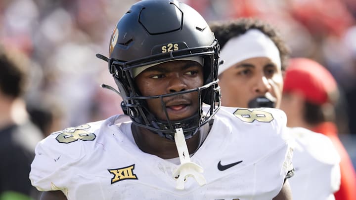 Oct 19, 2024; Tucson, Arizona, USA; Colorado Buffalos defensive tackle Amari McNeill (88) against the Arizona Wildcats at Arizona Stadium. Oct 19, 2024; Tucson, Arizona, USA; Colorado Buffalos defensive tackle Amari McNeill (88) against the Arizona Wildcats at Arizona Stadium.