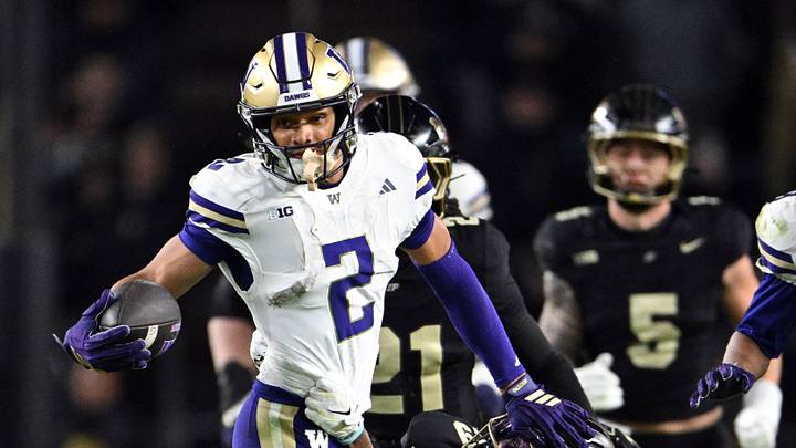 The Huskies' Dezmen Roebuck (2) was used as both a rusher and receiver multiple times against Purdue. The Huskies' Dezmen Roebuck (2) was used as both a rusher and receiver multiple times against Purdue.