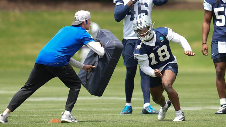 Dallas Cowboys defensive back Caleb Downs. Dallas Cowboys defensive back Caleb Downs.