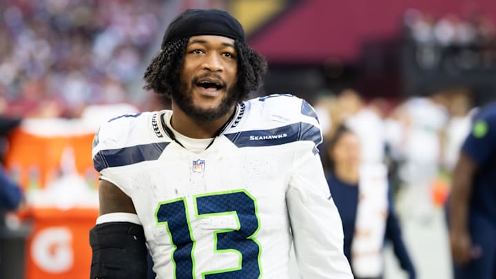 Dec 8, 2024; Glendale, Arizona, USA; Seattle Seahawks linebacker Ernest Jones IV (13) against the Arizona Cardinals at State Farm Stadium.