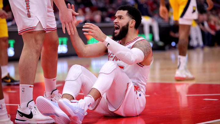 Dec 26, 2023; Houston, Texas, USA; Houston Rockets guard Fred VanVleet (5) reacts after a foul call against the Indiana Pacers during the fourth quarter at Toyota Center. Mandatory Credit: Erik Williams-Imagn Images
Dec 26, 2023; Houston, Texas, USA; Houston Rockets guard Fred VanVleet (5) reacts after a foul call against the Indiana Pacers during the fourth quarter at Toyota Center. Mandatory Credit: Erik Williams-Imagn Images