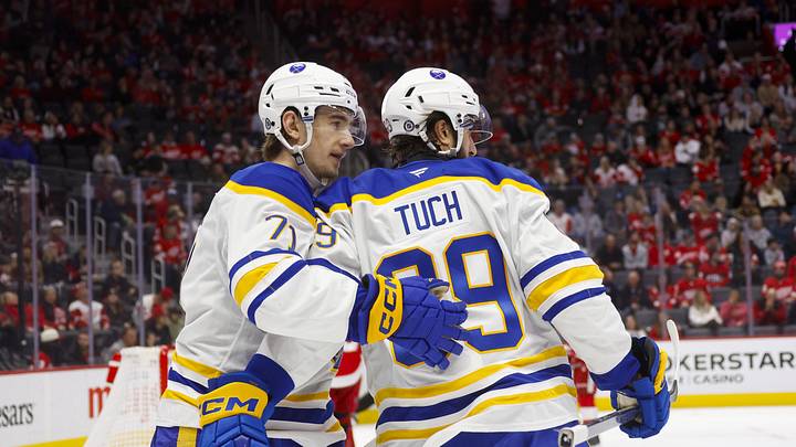 Buffalo Sabres center Ryan McLeod and winger Alex Tuch