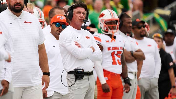 Former Oklahoma State Cowboys head coach Mike Gundy. Former Oklahoma State Cowboys head coach Mike Gundy.