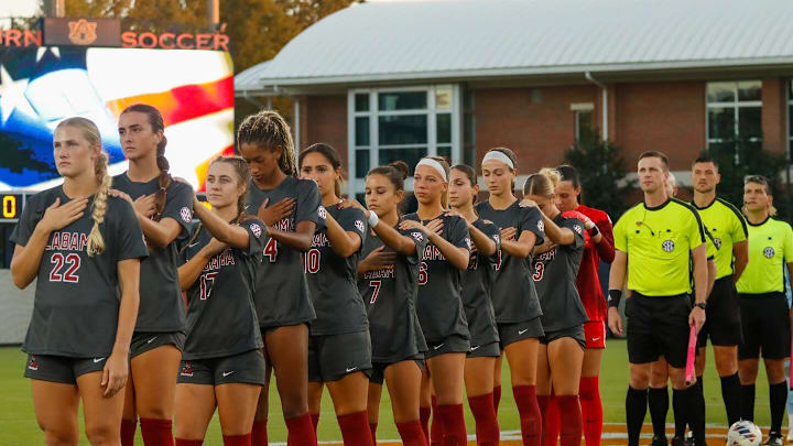 Alabama soccer team at Auburn- Oct. 10, 2024