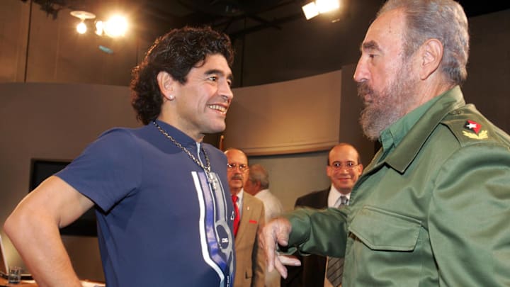 Maradona con Fidel