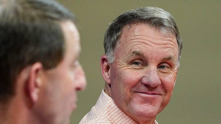 Chad Morris introduced as Clemson football Offensive Coordinator for coach Dabo Swinney, during a press conference in the Smart Family Media Center in Clemson, SC, Friday, Jan 23 2026.