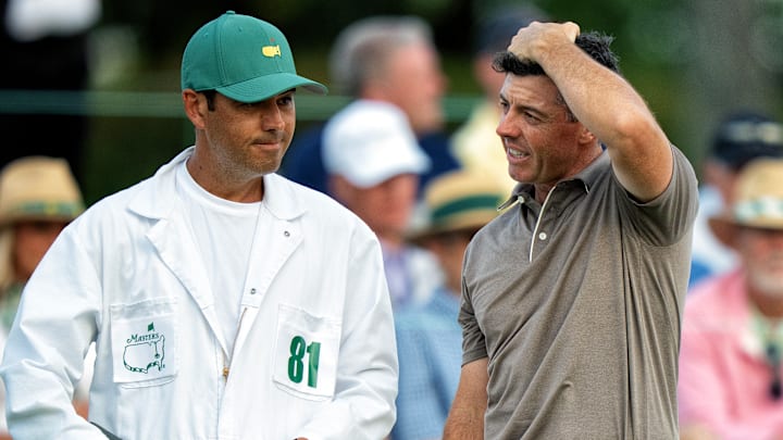 Rory McIlroy will start Round 2 seven shots off the lead after a stunning close to his first round.