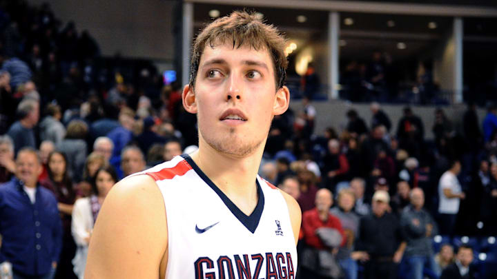 Dec 8, 2015; Spokane, WA, USA; Gonzaga Bulldogs forward Kyle Wiltjer.