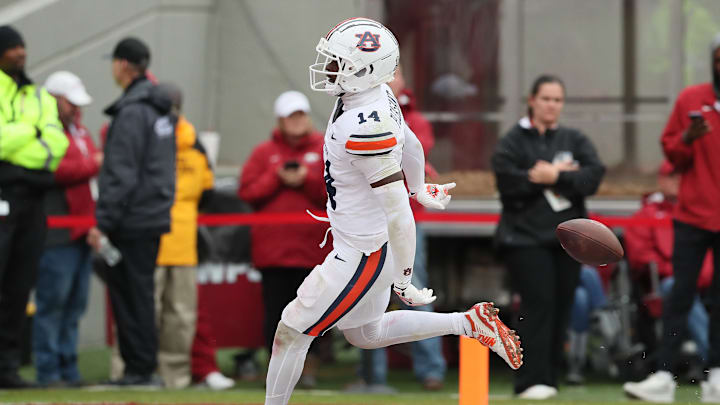 Auburn Tigers cornerback Rayshawn Pleasant had two interceptions, including a pick-six. Auburn Tigers cornerback Rayshawn Pleasant had two interceptions, including a pick-six.