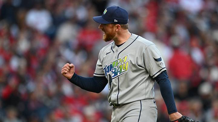 Tampa Bay Rays pitcher Drew Rasmussen has been dominant in three postseason starts, and now has his team on the brink of the World Series. Tampa Bay Rays pitcher Drew Rasmussen has been dominant in three postseason starts, and now has his team on the brink of the World Series.