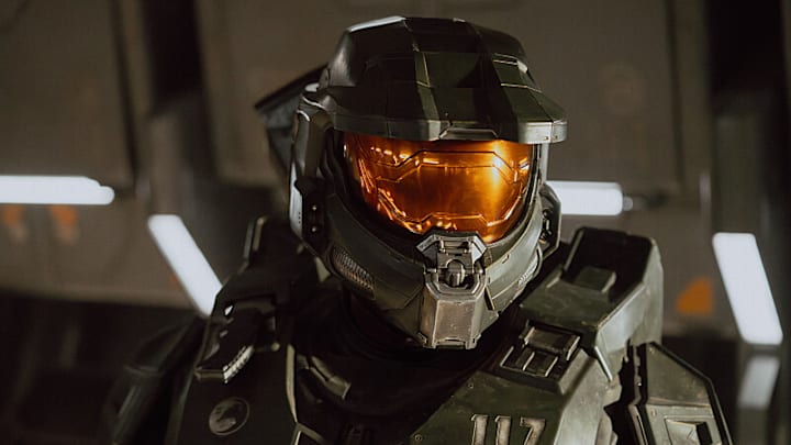 Pablo Schreiber as Master Chief in Halo episode 8, Season 2, Streaming on Paramount+ 2024