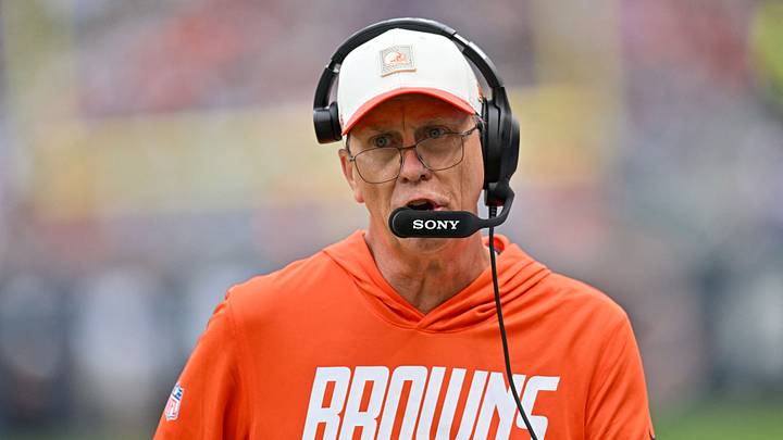 Aug 15, 2026; Chicago, Illinois, USA; Cleveland Browns head coach Todd Monken looks on during the first half against the Chicago Bears at Soldier Field. Mandatory Credit: Patrick Gorski-Imagn Images Aug 15, 2026; Chicago, Illinois, USA; Cleveland Browns head coach Todd Monken looks on during the first half against the Chicago Bears at Soldier Field. Mandatory Credit: Patrick Gorski-Imagn Images