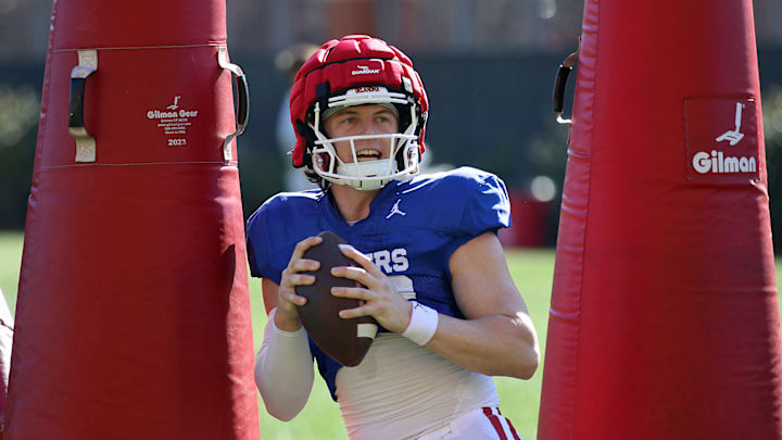 Oklahoma quarterback John Mateer Oklahoma quarterback John Mateer