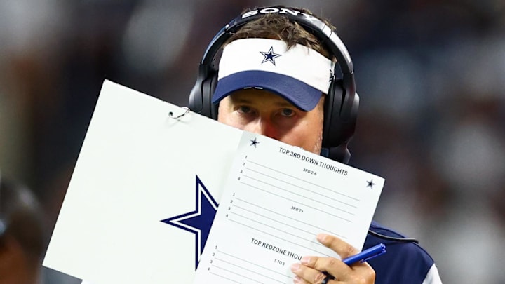 Dallas Cowboys head coach Brian Schottenheimer during the second half against the Baltimore Ravens 