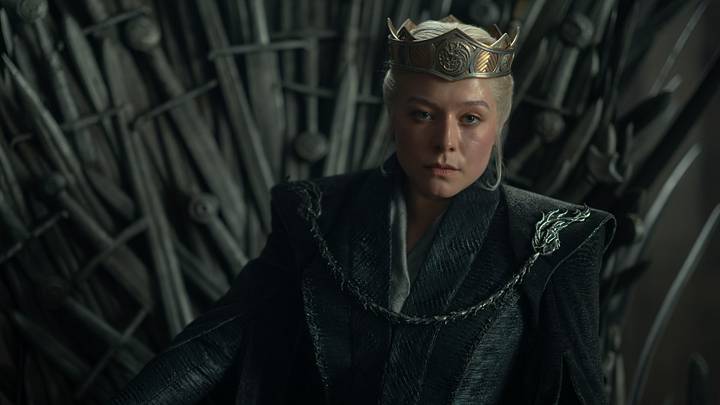 Emma D'Arcy (Rhaenyra Targaryen) in House of the Dragon season 3. Photograph by Ollie Upton/HBO. Emma D'Arcy (Rhaenyra Targaryen) in House of the Dragon season 3. Photograph by Ollie Upton/HBO.