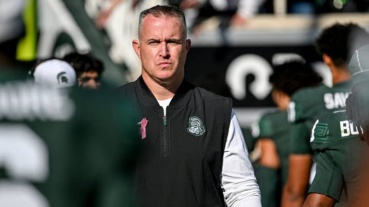 Michigan State’s head coach Pat Fitzgerald waits for the team to leave the field after MSU’s loss to Northwestern the game on Saturday, Oct. 17, 2026, at Spartan Stadium in East Lansing. Michigan State’s head coach Pat Fitzgerald waits for the team to leave the field after MSU’s loss to Northwestern the game on Saturday, Oct. 17, 2026, at Spartan Stadium in East Lansing.